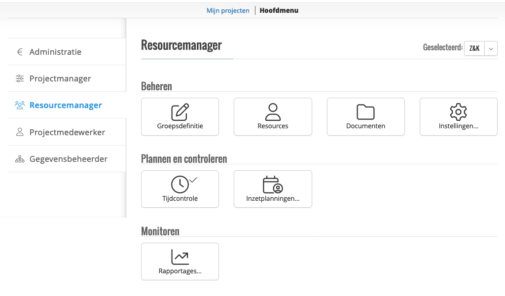 Capaciteitplanning tool